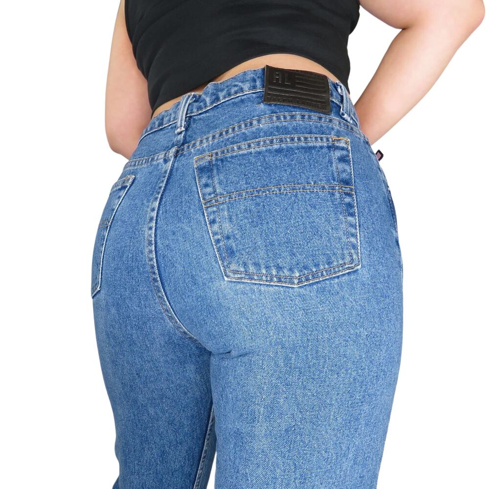 Vintage Ralph Lauren Jeans, High Rise Straight Leg Mom Jeans 31"